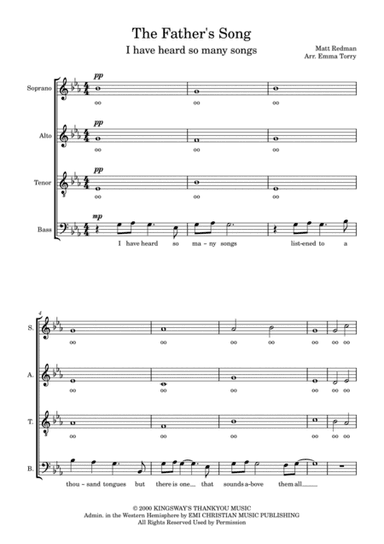 The Father's Song (arr. Emma Torry)