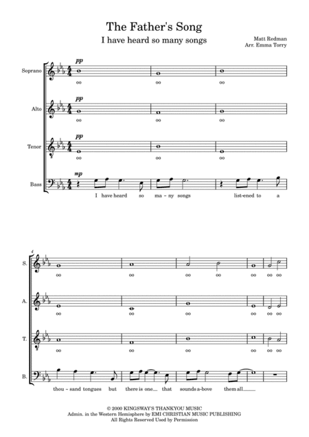 The Father's Song (arr. Emma Torry)
