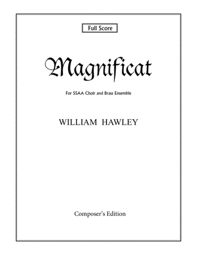 Magnificat (Full Score, SSAA and Brass Ensemble)