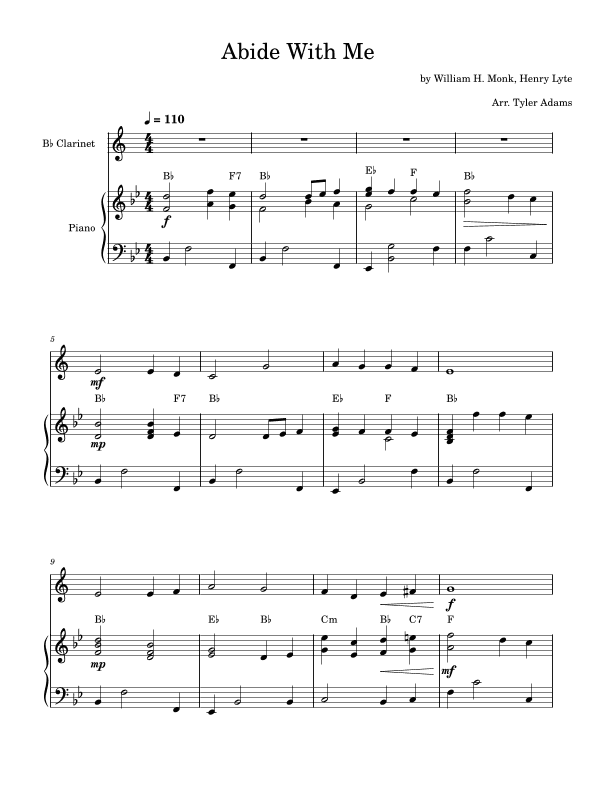 Abide With Me (arr. Tyler Adams)