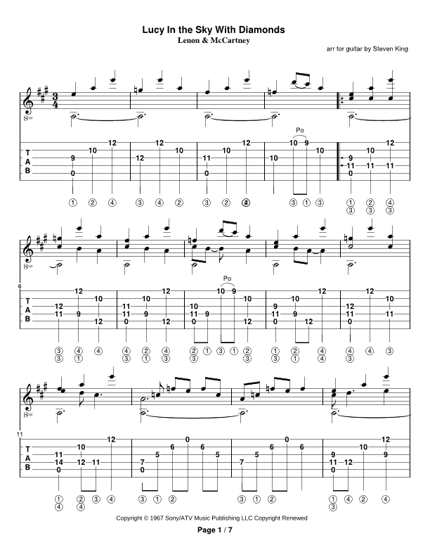 Lucy In The Sky With Diamonds (arr. Steven Michael King)