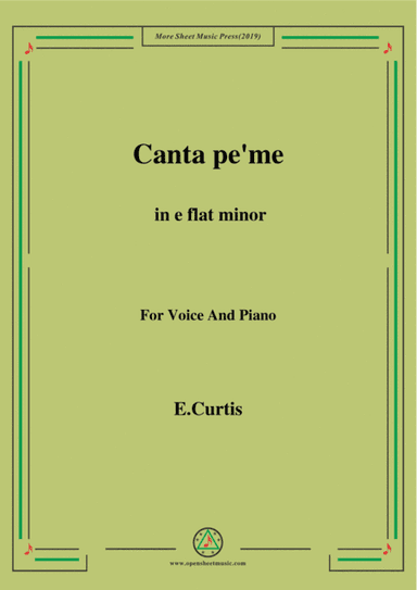 De Curtis-Canta pe' me in e flat minor (arr. MSM)