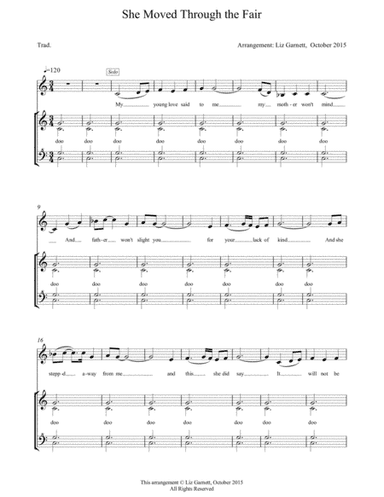 She Moved Through The Fair (arr. Liz Garnett)