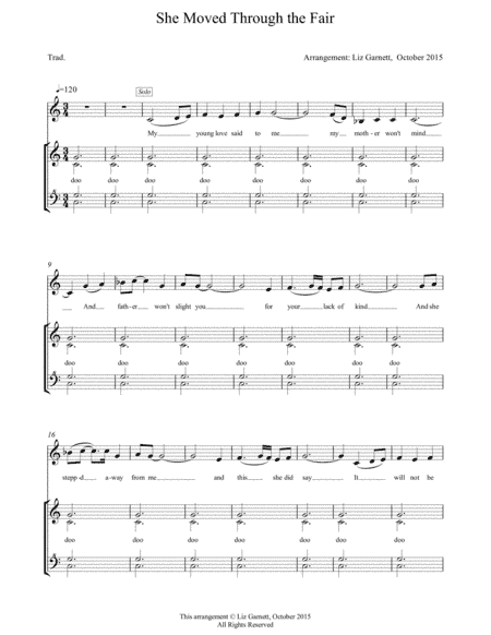 She Moved Through The Fair (arr. Liz Garnett)