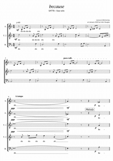 Because (arr. Colin Douglas)