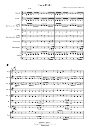 Haydn Rocks! for String Orchestra (arr. David Burndrett)
