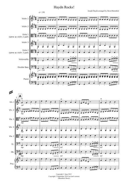 Haydn Rocks! for String Orchestra (arr. David Burndrett)