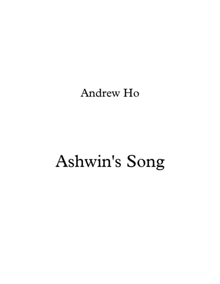 Ashwin's Song