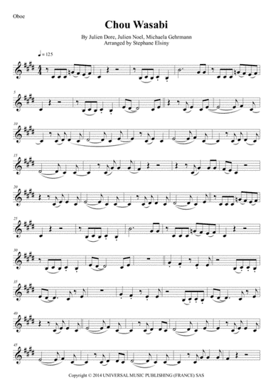 Chou Wasabi (arr. Stephane ELSINY)