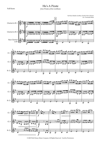 He's A Pirate (arr. Fernando Britto)