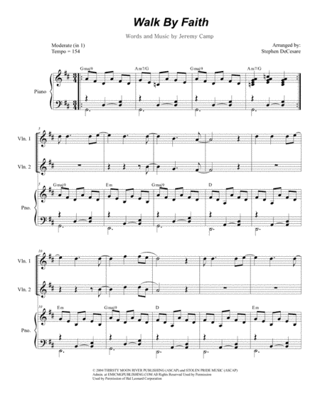 Walk By Faith (arr. Stephen DeCesare)