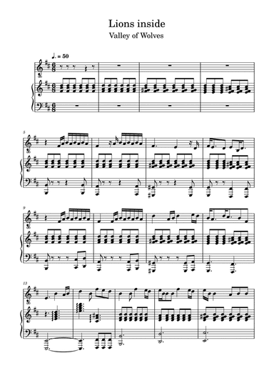 Lions Inside (arr. Helena Rondo)