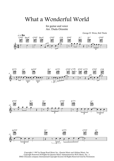 What A Wonderful World (arr. Duda Oriontte)