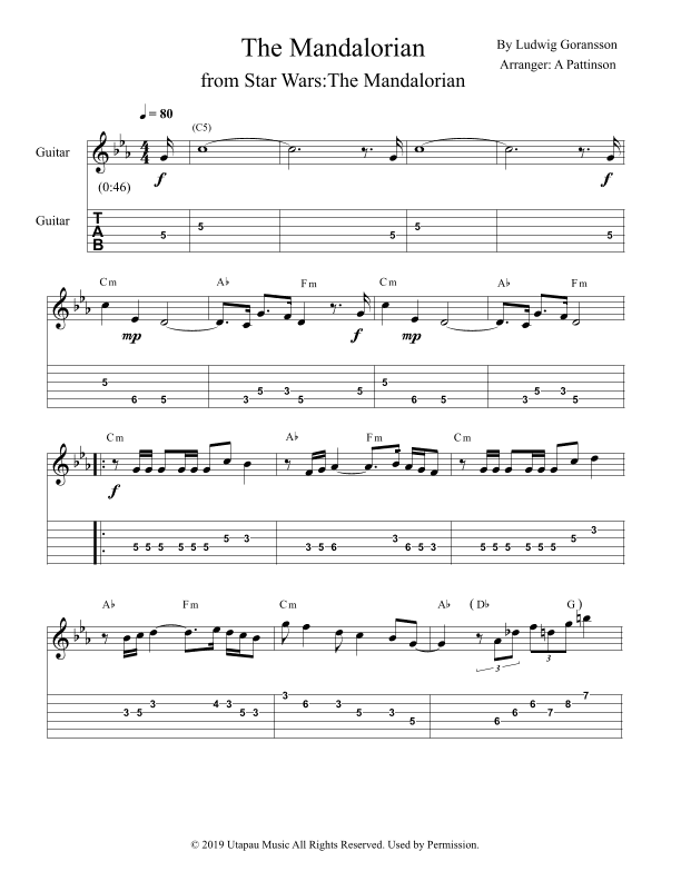The Mandalorian (arr. Andrew Pattinson)