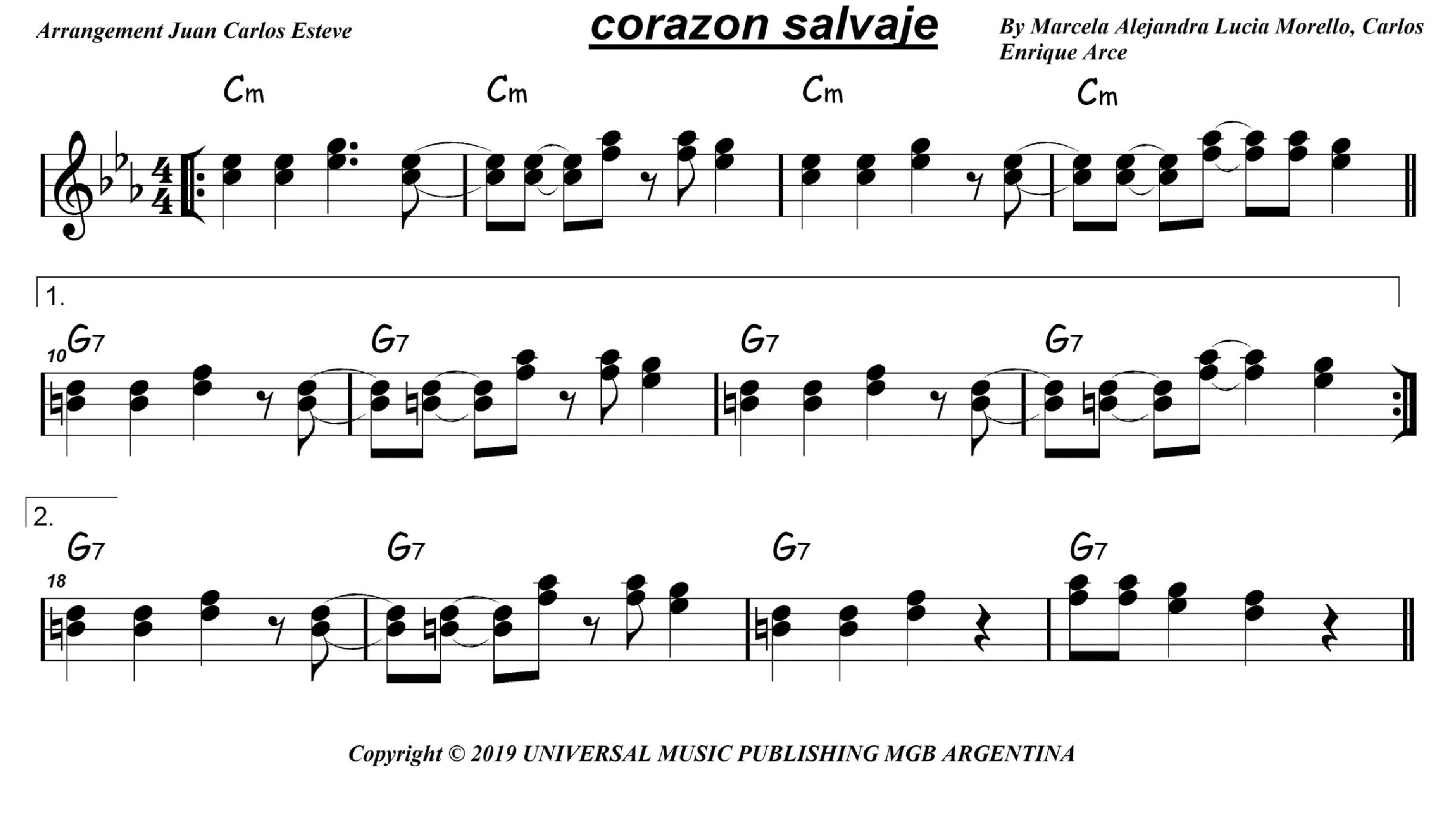 Corazon Salvaje (arr. juan carlos esteve / Gran Coda)