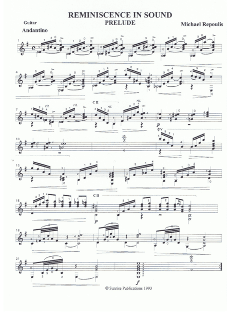Reminiscence in Sound - Prelude