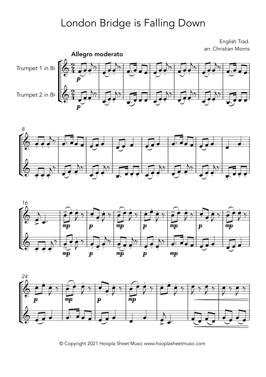 London Bridge is Falling Down (3 Ways) (arr. Christian Morris)