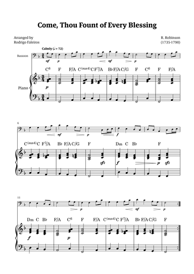 Come Thou Fount of Every Blessing (arr. Rodrigo Faleiros)