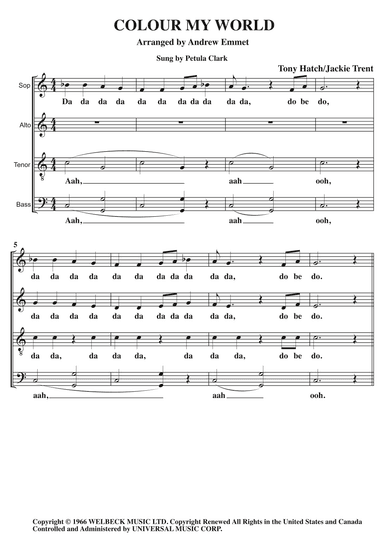 Color My World (arr. Andrew Emmet)