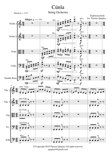 Cúnla (arr. Thomas Quigley)