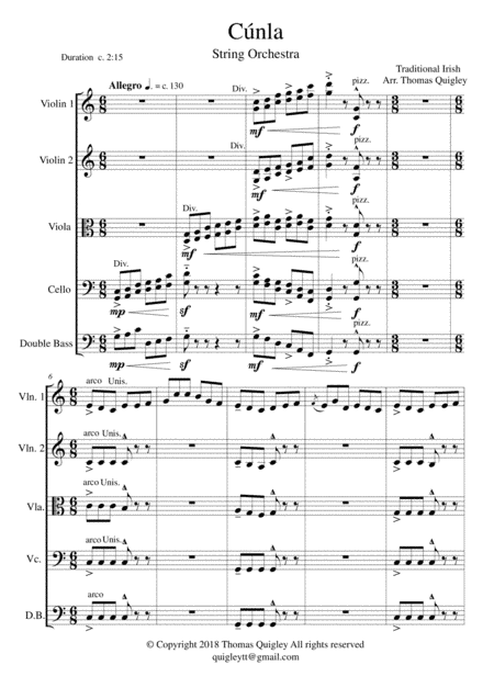 Cúnla (arr. Thomas Quigley)