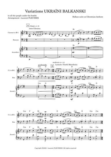 Variations Ukraïni Balkanski (arr. Laurent FLECHIER)