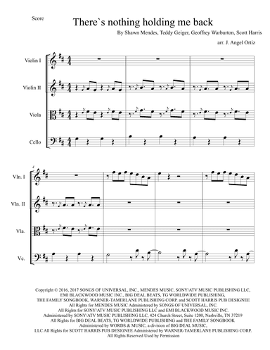 There's Nothing Holdin' Me Back (arr. José angel Ortiz ramirez)