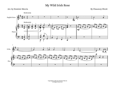 My Wild Irish Rose (arr. Dominic Meccia)
