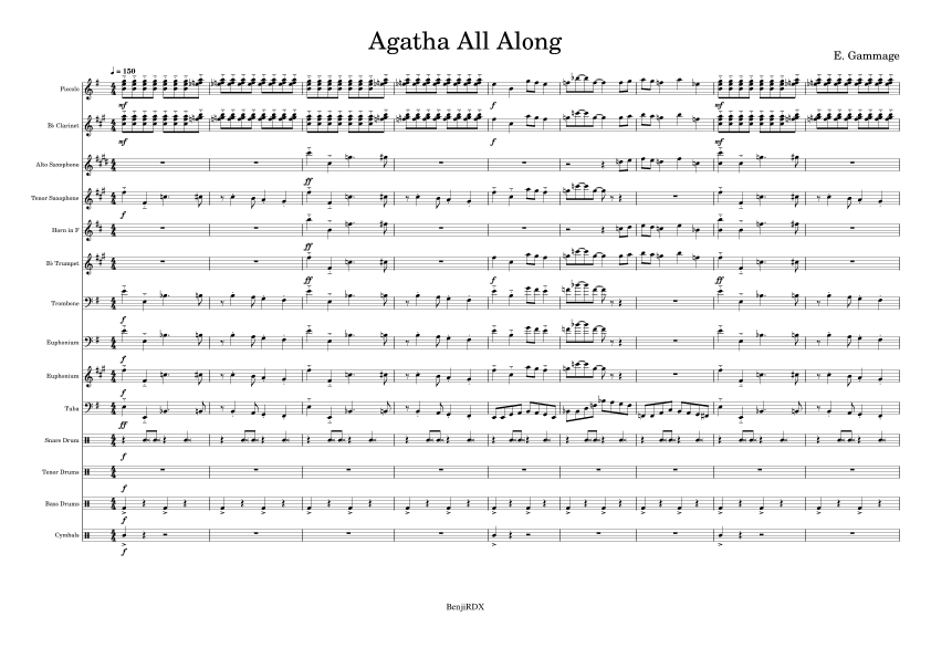Agatha All Along (arr. Ethan Gammage)