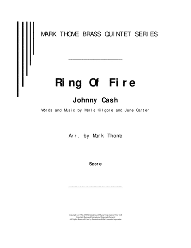 Ring Of Fire (arr. Mark Thome)