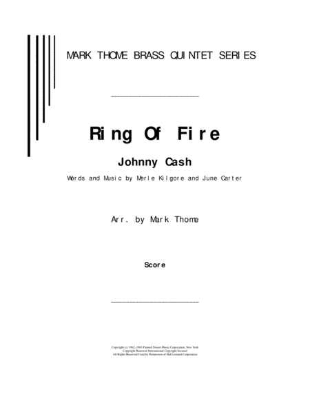 Ring Of Fire (arr. Mark Thome)