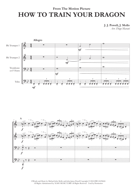 How To Train Your Dragon (arr. Diego Marani)