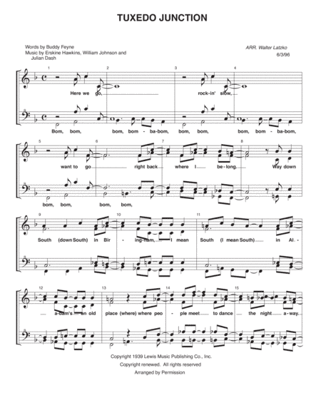 Tuxedo Junction (arr. Walter Latzko)