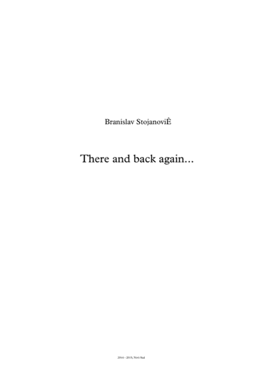 There and back again...