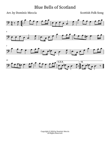 Blue Bells of Scotland (arr. Dominic Meccia)