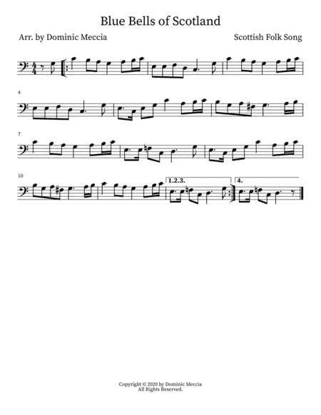 Blue Bells of Scotland (arr. Dominic Meccia)