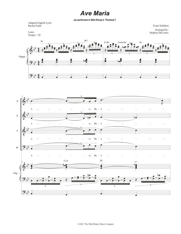 Ave Maria, Op. 52 No. 6 (arr. Stephen DeCesare)