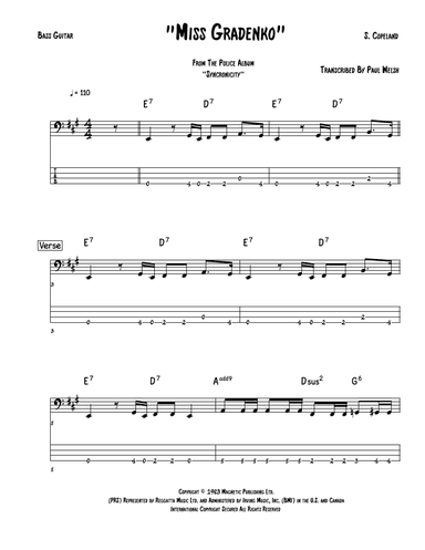 Miss Gradenko (arr. Accubass)