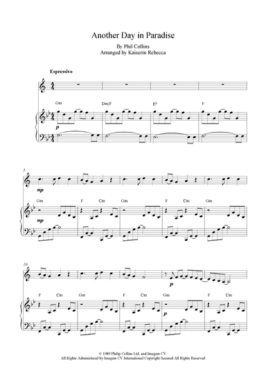 Another Day In Paradise (arr. Kaiserin Rebecca)