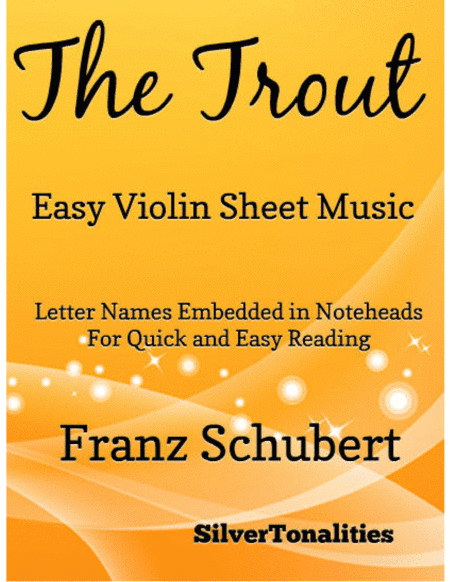 Trout Quintet Easy Violin Sheet Music (arr. SilverTonalities)