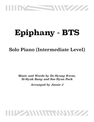 Epiphany (arr. Jinnie J)