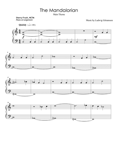 The Mandalorian (arr. arr. Sherry Frush, NCTM)
