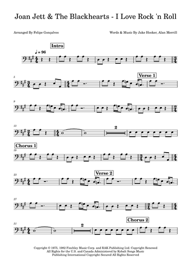 I Love Rock 'n Roll (arr. Felipe Gonçalves)