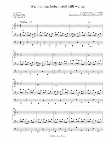 Wer nur den lieben Gott läßt walten (arr. Scott Roberts)