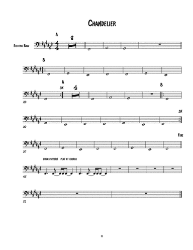Chandelier (arr. jbass)