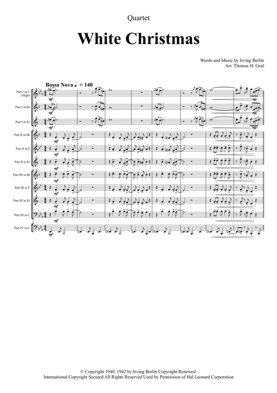 White Christmas (arr. Thomas H. Graf)