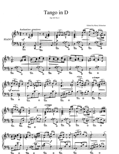 Isaac Albéniz - Tango in D, Op. 165, No. 2 (arr. Harry Sebastian)