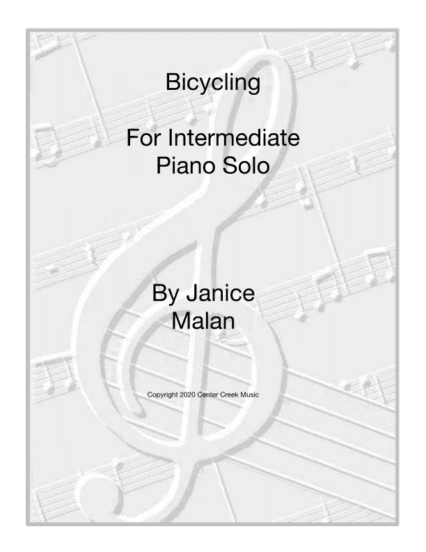 Bicycling for Intermediate Piano solo
