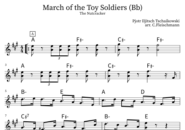 March of the Toy Soldiers (arr. Christoph Fleischmann)