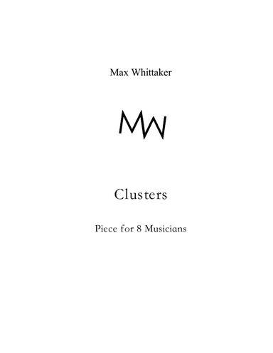 Clusters for 8 Percussionists